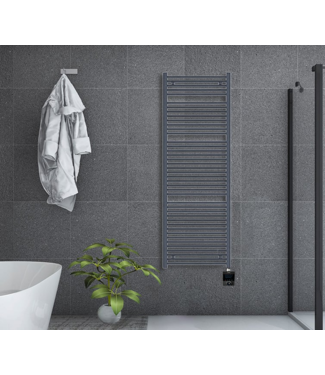 Oppio 160x50 cm - Radiateur sèche-serviettes électrique Oppio Future Anthracite (Ral 7016) 906 Watt