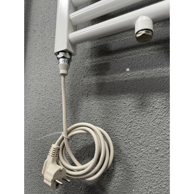  120x60 cm - Radiateur sèche-serviettes électrique Oppio E-Basic Blanc (Ral 9016) 794 Watt