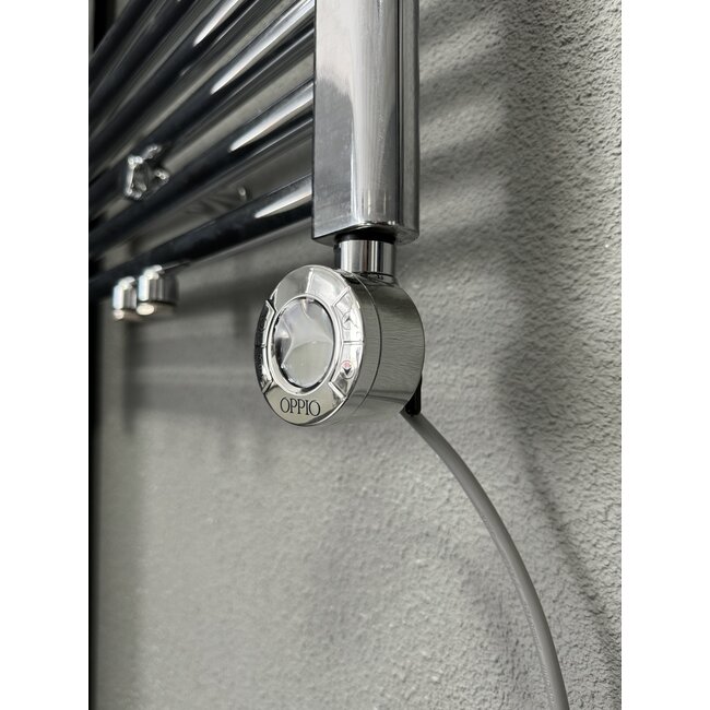  120x60 cm - Radiateur sèche-serviettes électrique Oppio ECO Digital Chrome