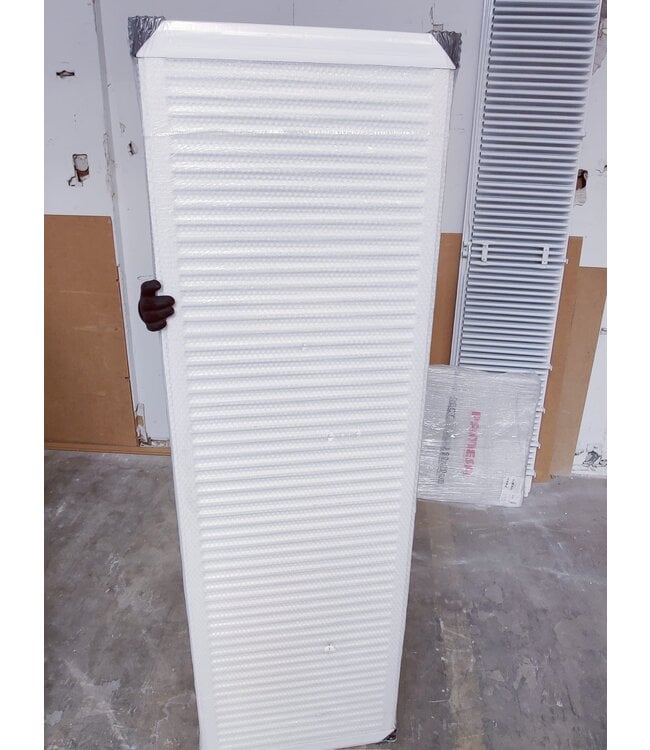  Outlet #65 - 60x200 cm Type 22 - 4378 Watt - Radiateur à panneaux Oppio Compact 6 nervures - Blanc (Ral 9016)