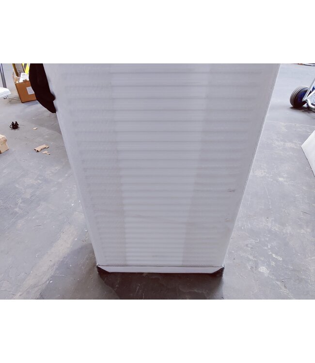  Outlet #65 - 60x200 cm Type 22 - 4378 Watt - Radiateur à panneaux Oppio Compact 6 nervures - Blanc (Ral 9016)