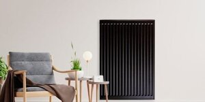 Radiateur noire comme point focal dans la maison