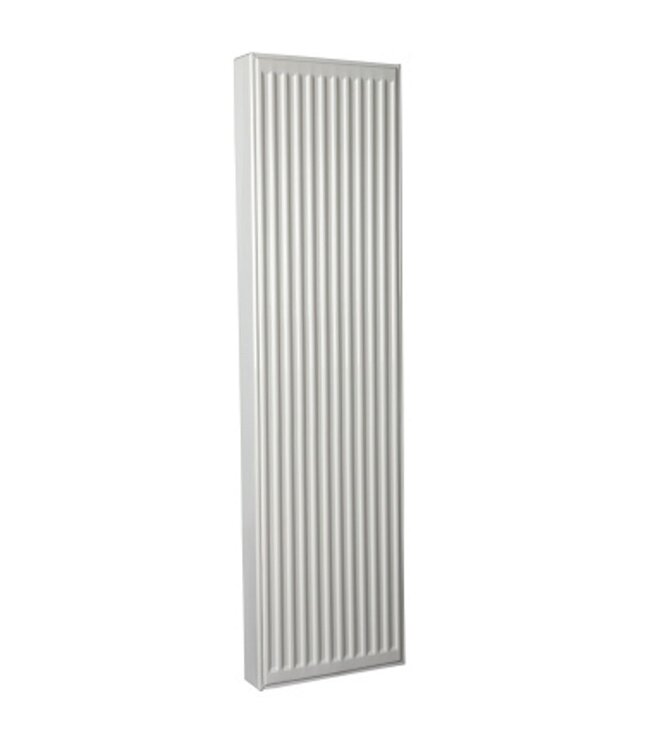  160x40 cm Type 22 - 2093 Watt - ECA Hybride Verticale radiator geribbelde voorzijde - Wit (Ral 9016)