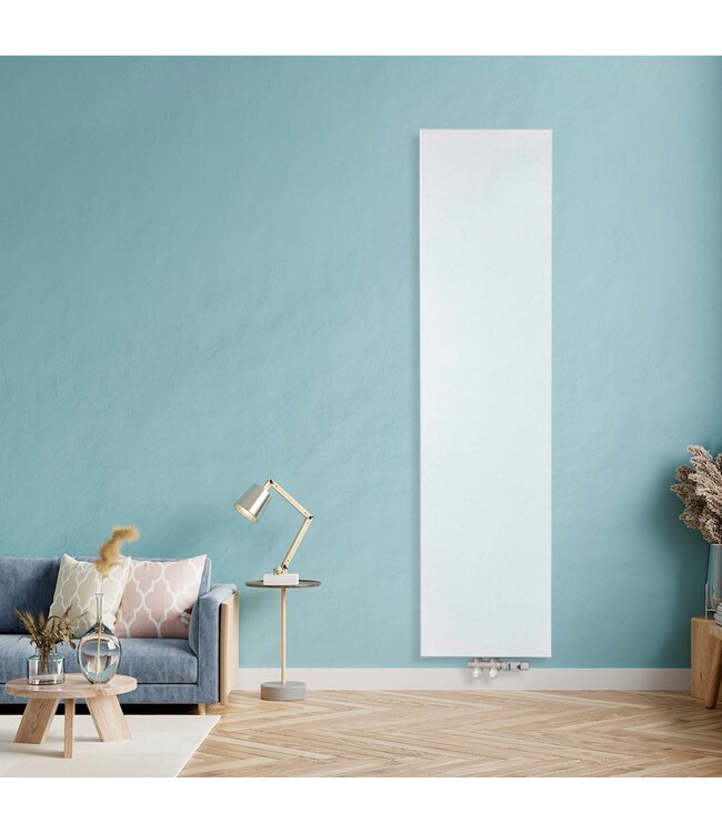  180x50 cm Type 22 - 2865 Watt - ECA Hybride Verticale radiator vlakke voorzijde - Wit (Ral 9016)