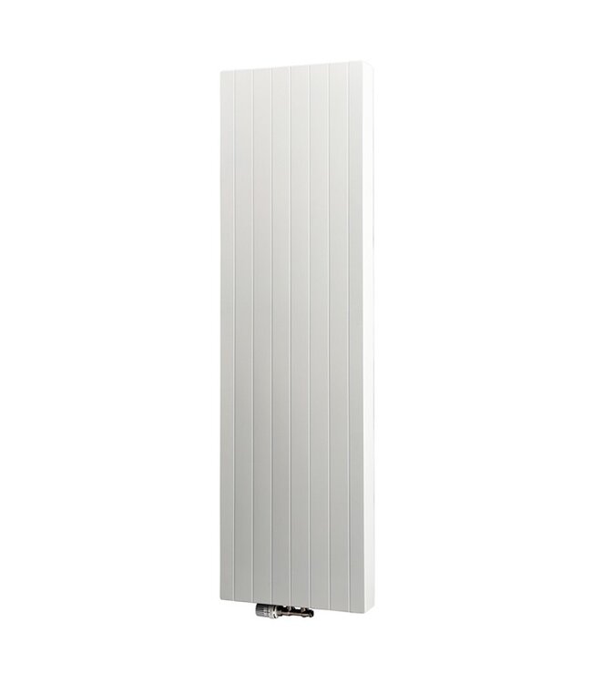  160x40 cm Type 22 - 2093 Watt - Radiateur vertical hybride ECA Façade rainurée - Blanc (Ral 9016)