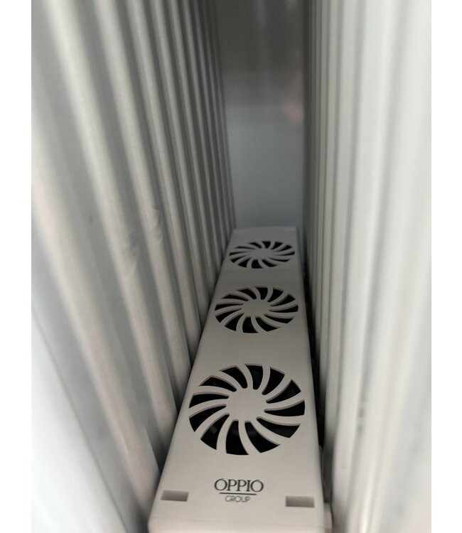  160x50 cm Type 22 - 2616 Watt - ECA Hybride Verticale radiator gegroefde voorzijde - Wit (Ral 9016)