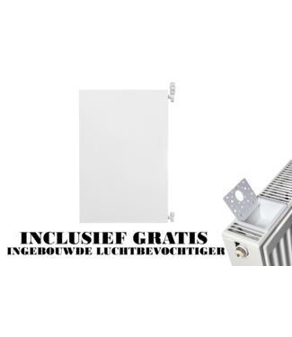 Oppio 90x60 cm Type 22 - 1760 watts - Radiateur Oppio Panel Compact 6 flat front - Blanc (Ral 9016)