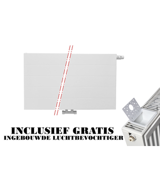 ECA 40x200 cm Type 22 - 3226 watts - ECA Radiateur à panneaux Compact 8 rainures - Blanc (Ral 9016)