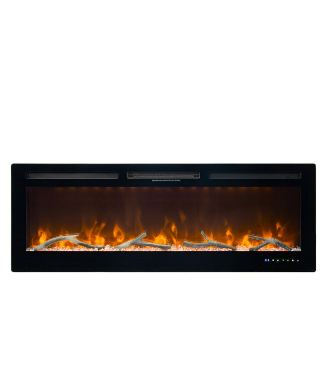  Paris Inbouw Elektrische Haard 127 cm – LED Energiezuinig & Slimme Bediening
