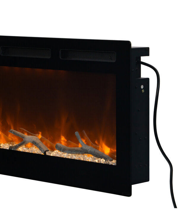  Paris Inbouw Elektrische Haard 127 cm – LED Energiezuinig & Slimme Bediening