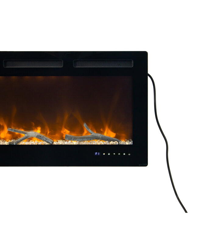  Paris Inbouw Elektrische Haard 127 cm – LED Energiezuinig & Slimme Bediening