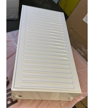 ECA Sortie #157 - 40x80 cm Type 33 - 1839 watts - ECA Radiateur à panneaux Compact 8 à façade nervurée - Blanc (Ral 9016)