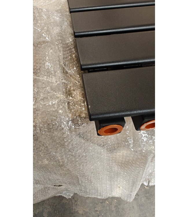  Sortie #167 - 115x40 cm - 600 watts - Radiateur sèche-serviettes Oppio Elite - Noir mat (Ral 9005)