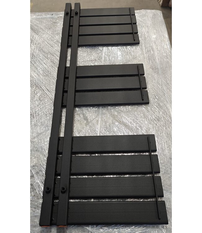  Sortie #176 - 115x40 cm - 600 watts - Radiateur sèche-serviettes Oppio Elite - Noir mat (Ral 9005)