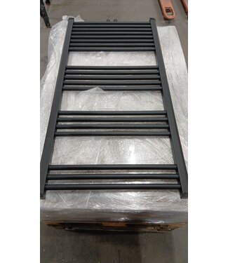 Oppio Outlet #180 - 120x60 cm - 794 Watt - Oppio Handdoekradiator - Mat Zwart (Ral 9005)