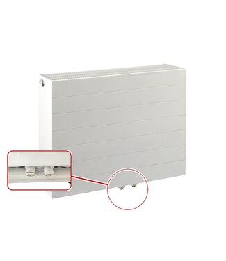 ECA 40x220 cm Type 33 - 5058 watts - ECA Radiateur à panneaux Compact 8 rainures - Blanc (Ral 9016)