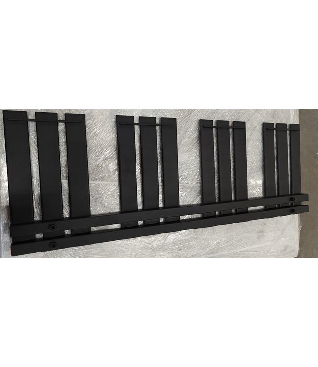  Sortie #188 - 115x40 cm - 600 watts - Radiateur sèche-serviettes Oppio Elite - Noir mat (Ral 9005)