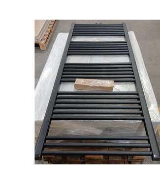 Oppio Outlet #220 - 160x60 cm - 1072 Watt - Oppio Handdoekradiator - Mat Zwart (Ral 9005)