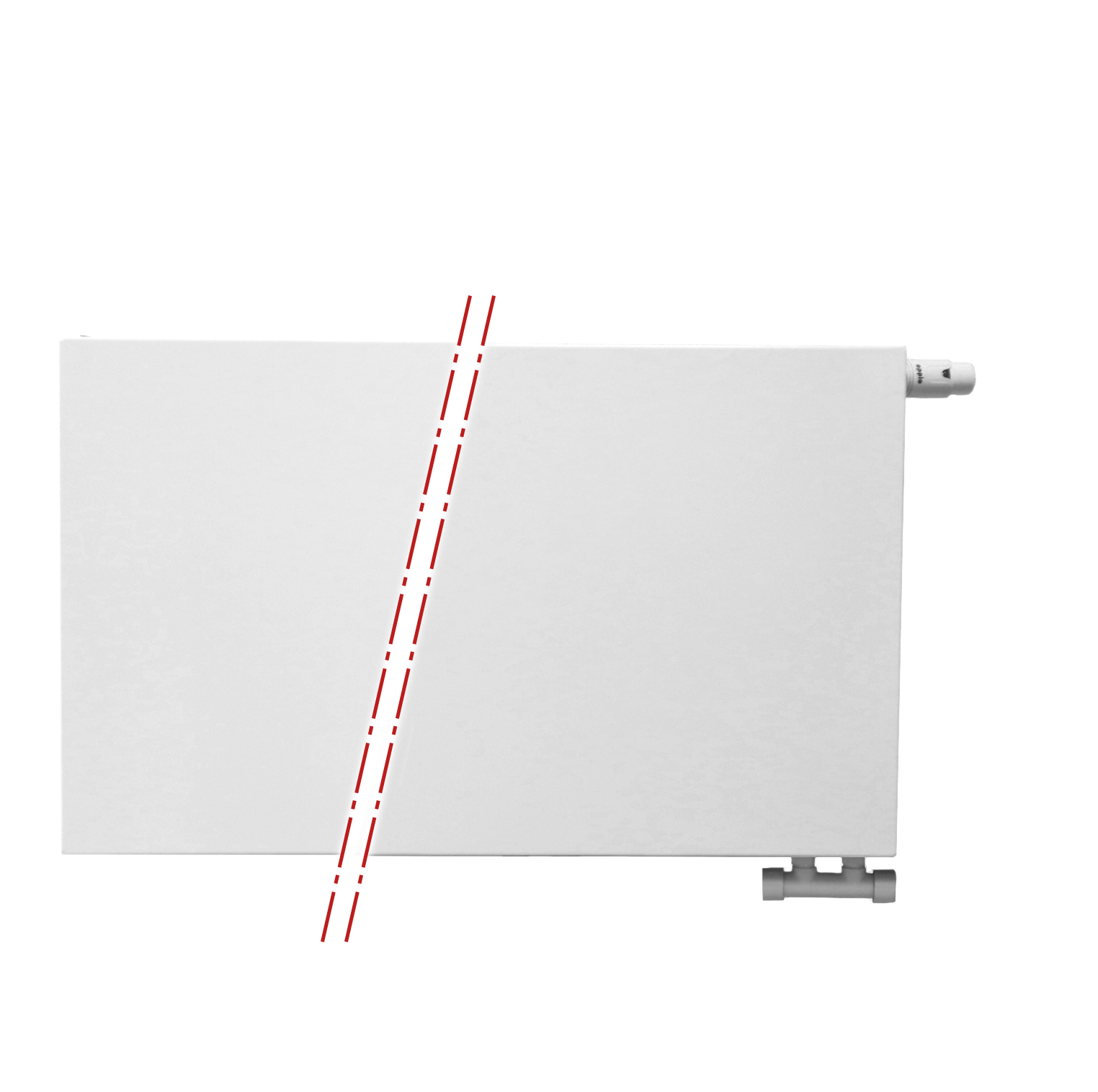 3934 Radiator 50x160 cm Type 33 - 3934 Watt - Oppio Paneelradiator met 6 ...