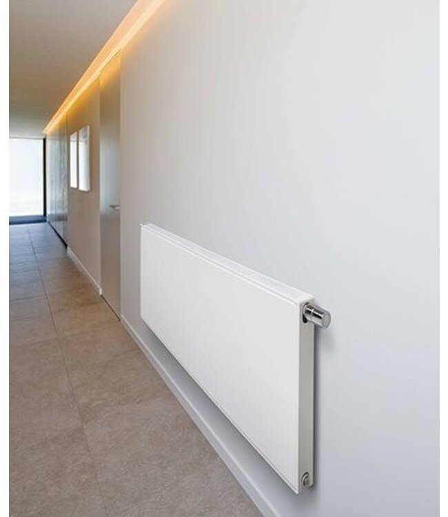  60x260 cm Type 22 - 6928 Watt - ECA Hybride 8+ Vlakke Paneelradiator met ingebouwde boosters - Wit