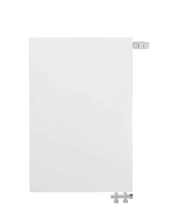  90x40 cm Type 22 - 1434 Watt - ECA Hybride 8+ Vlakke Paneelradiator met ingebouwde boosters - Wit