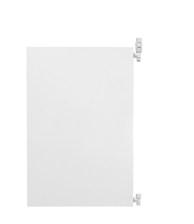  90x60 cm Type 33 8+ Hybride - 2984 Watt - ECA radiateur à panneaux avec 8 raccords - face avant lisse - Blanc