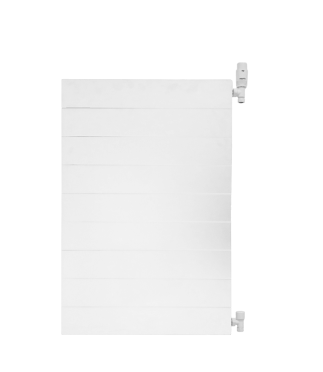  90x80 cm Type 33 8+ Hybride - 3979 Watt - ECA radiateur à panneaux avec 8 raccords - face avant rainurée - Blanc