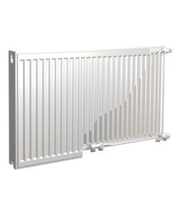  90x100 cm Type 33 - 4974 Watt - ECA Hybride 8+ Gegroefde Paneelradiator met ingebouwde boosters - Wit