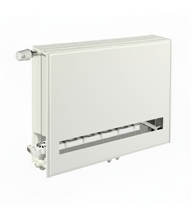  40x260 cm Type 33 8+ Hybride - 6931 Watt - ECA radiateur à panneaux avec 8 raccords - face avant lisse - Blanc