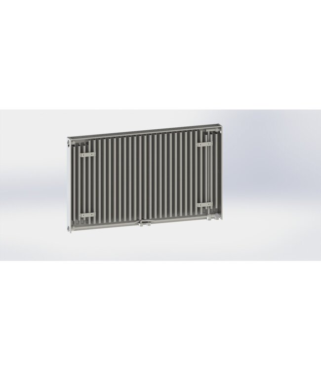  90x80 cm Type 11 8+ Hybride - 1518 Watt - ECA radiateur à panneaux avec 8 raccords - face avant lisse - Blanc