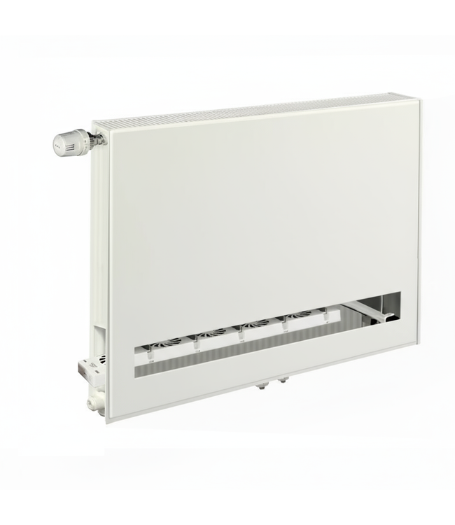  60x80 cm Type 11 8+ Hybride - 1081 Watt - ECA radiateur à panneaux avec 8 raccords - face avant lisse - Blanc
