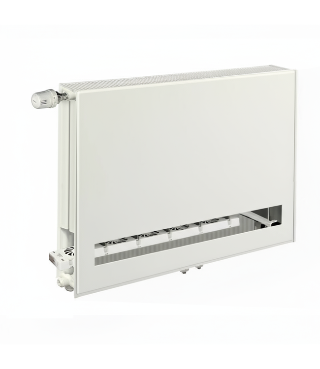 50x60 cm Type 22 8+ Hybride - 1330 Watt - ECA radiateur à panneaux avec 8 raccords - face avant lisse - Blanc