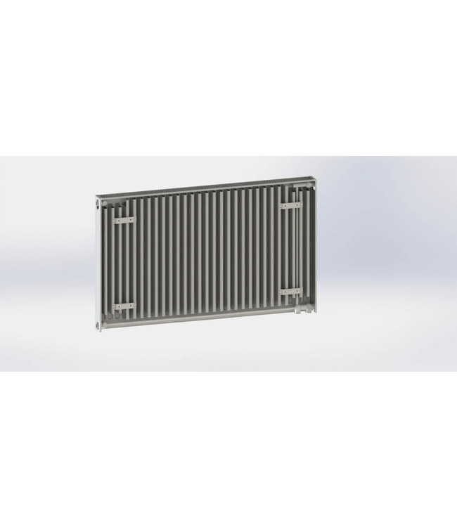  40x100 cm Type 11 - 793 Watt - Oppio Paneelradiator met 6 aansluitingen - geribbelde voorzijde - Wit (RAL 9016)