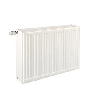 Oppio 40x160 cm Type 33 - 3264 Watt - Oppio radiateur à panneaux avec 6 raccords - face avant nervurée - Blanc (RAL 9016)