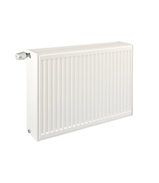  50x160 cm Type 33 - 3934 Watt - Oppio radiateur à panneaux avec 6 raccords - face avant nervurée - Blanc (RAL 9016)