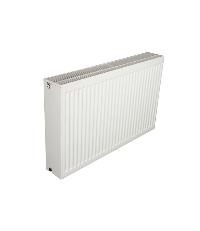  90x80 cm Type 33 - 3187 Watt - Oppio Paneelradiator met 6 aansluitingen - geribbelde voorzijde - Wit (RAL 9016)