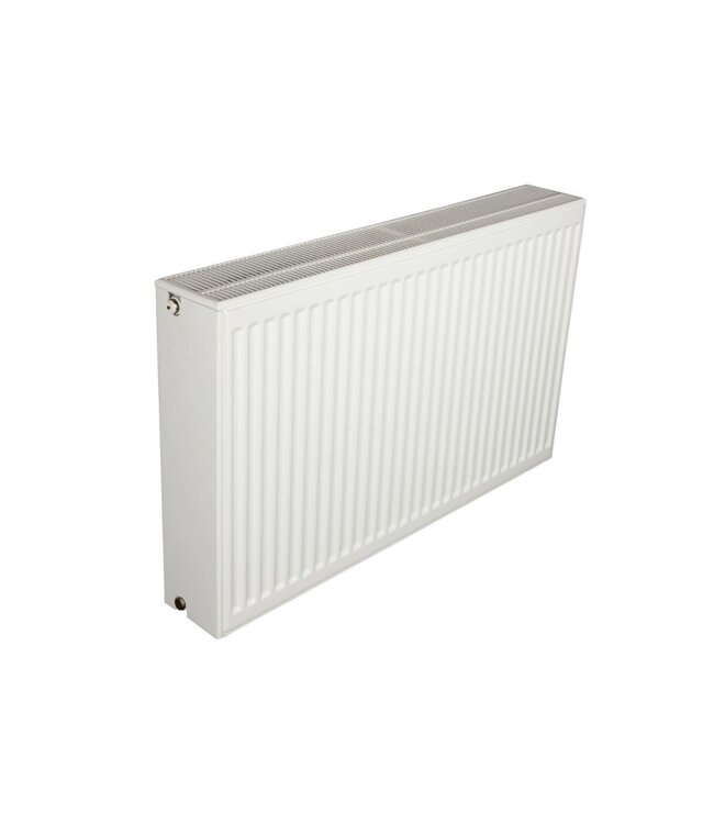  30x200 cm Type 33 8+ Hybride - 4223 Watt - ECA radiateur à panneaux avec 8 raccords - face avant nervurée - Blanc - Copy