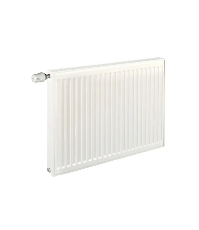  50x140 cm Type 11 - 1363 Watt - Oppio radiateur à panneaux avec 6 raccords - face avant nervurée - Blanc (RAL 9016)