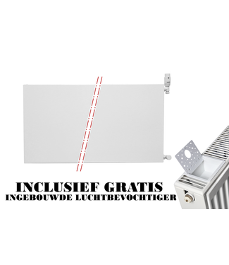 Oppio 60x260 cm Type 22 - 6024 Watt - Radiateur à panneaux Oppio Compact 6 flat front - Blanc (Ral 9016)