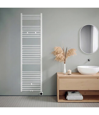 Oppio 180x50 cm - Oppio Smart WiFi Wit (Ral 9016) elektrische handdoekradiator