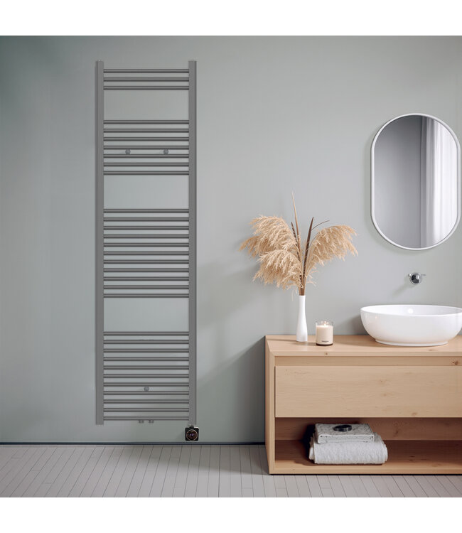  180x50 cm - Radiateur sèche-serviettes électrique Oppio Smart WiFi Anthracite