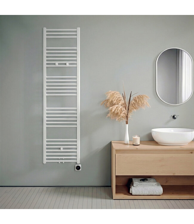 160x40 cm - Oppio Smart WiFi Wit (Ral 9016) elektrische Handdoekradiator 714 Watt