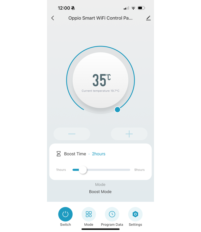  Élément chauffant électrique thermostatique universel 400W avec WiFi – Blanc