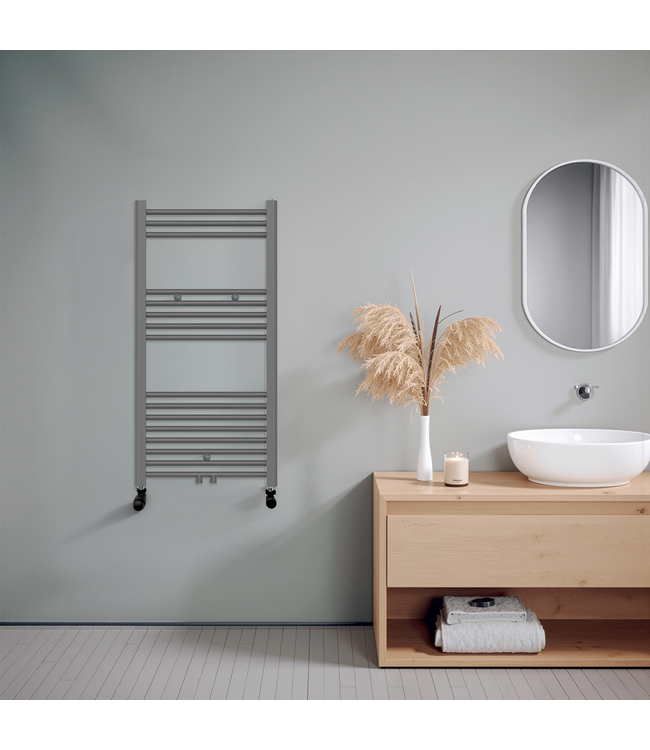  100x50 cm - 564 watts - Radiateur sèche-serviettes Oppio - Anthracite