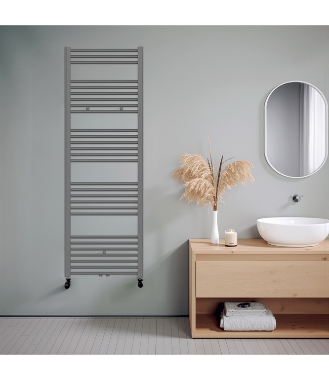  160x60 cm - 1072 watts - Radiateur sèche-serviettes Oppio - Anthracite