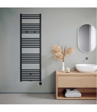 Oppio 160x50 cm - Oppio Future Zwart (Ral 9005) elektrische Handdoekradiator 906 Watt Oppio 160x50 cm - Oppio Future Zwart (Ral 9005) elektrische Handdoekradiator 906 Watt