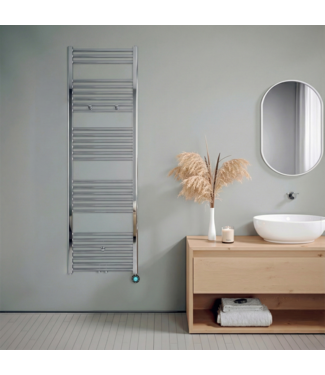Oppio 160x50 cm - Oppio ECO Digital Chroom elektrische handdoekradiator Oppio 160x50 cm - Oppio ECO Digital Chroom elektrische handdoekradiator