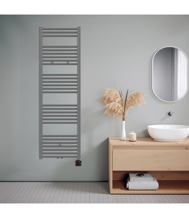  160x50 cm - Oppio ECO Digital Antraciet elektrische handdoekradiator