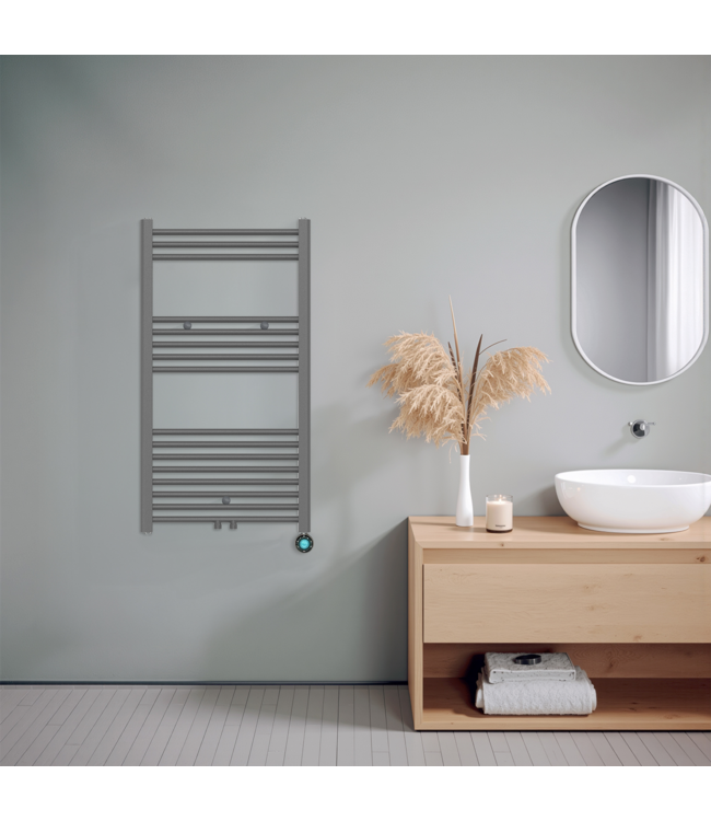  100x60 cm - Oppio ECO Digital Antraciet elektrische handdoekradiator