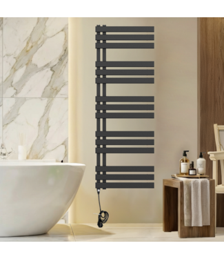 Oppio 140x40 cm - Oppio Elite E-Basis Mat Zwart (Ral 9005) elektrische Handdoekradiator 682 Watt Oppio 140x40 cm - Oppio Elite E-Basis Mat Zwart (Ral 9005) elektrische Handdoekradiator 682 Watt